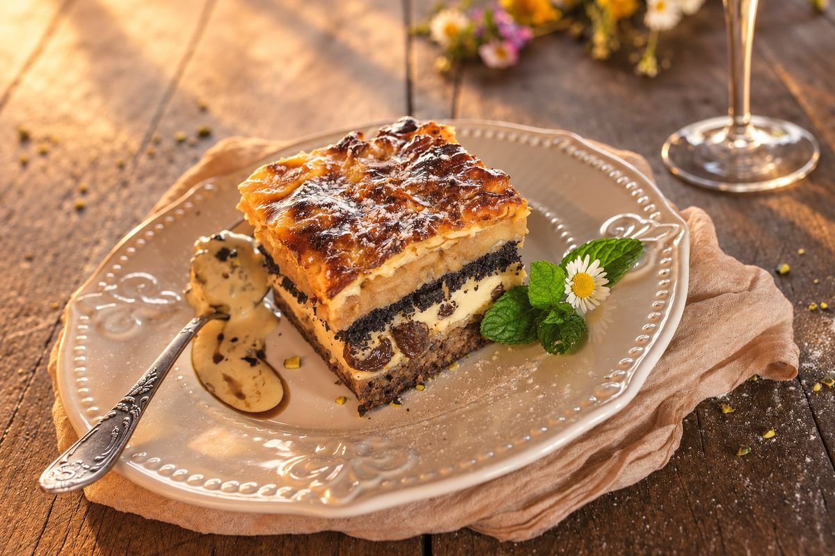 Međimurska gibanica, the local layered cake